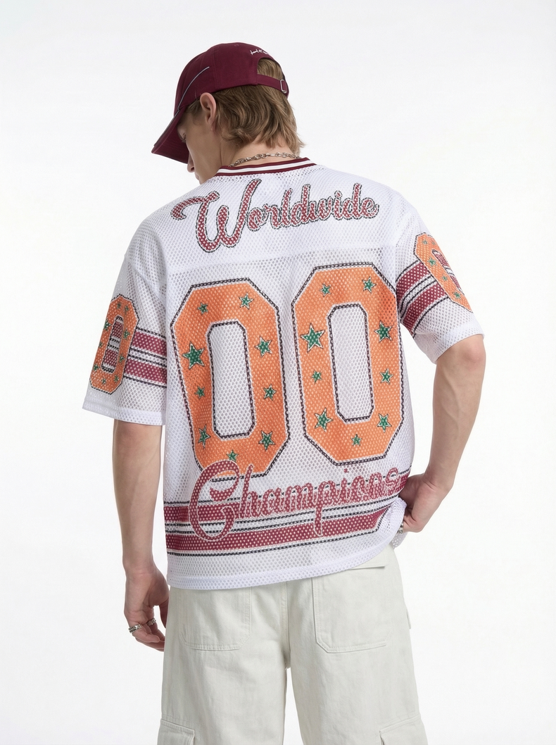 CapCabin “Champions 00” Mesh Jersey T-Shirt