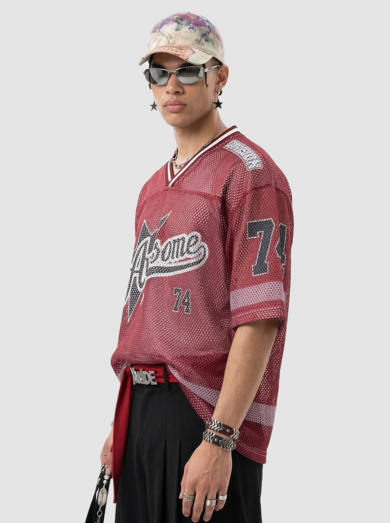 CapCabin “Awesome 74” Mesh Jersey T-Shirt