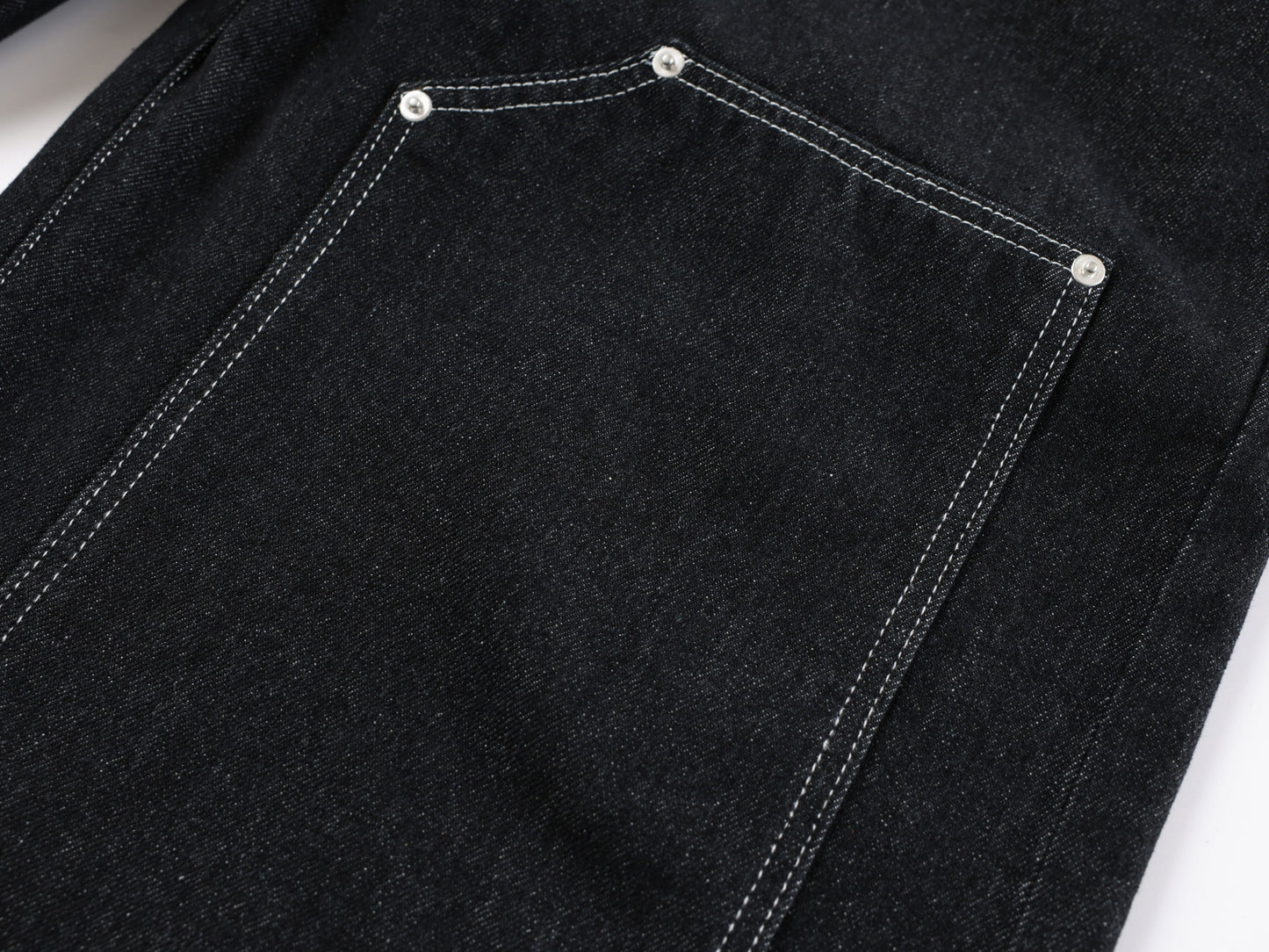 CapCabin Double-Waist Utility Denim Pants