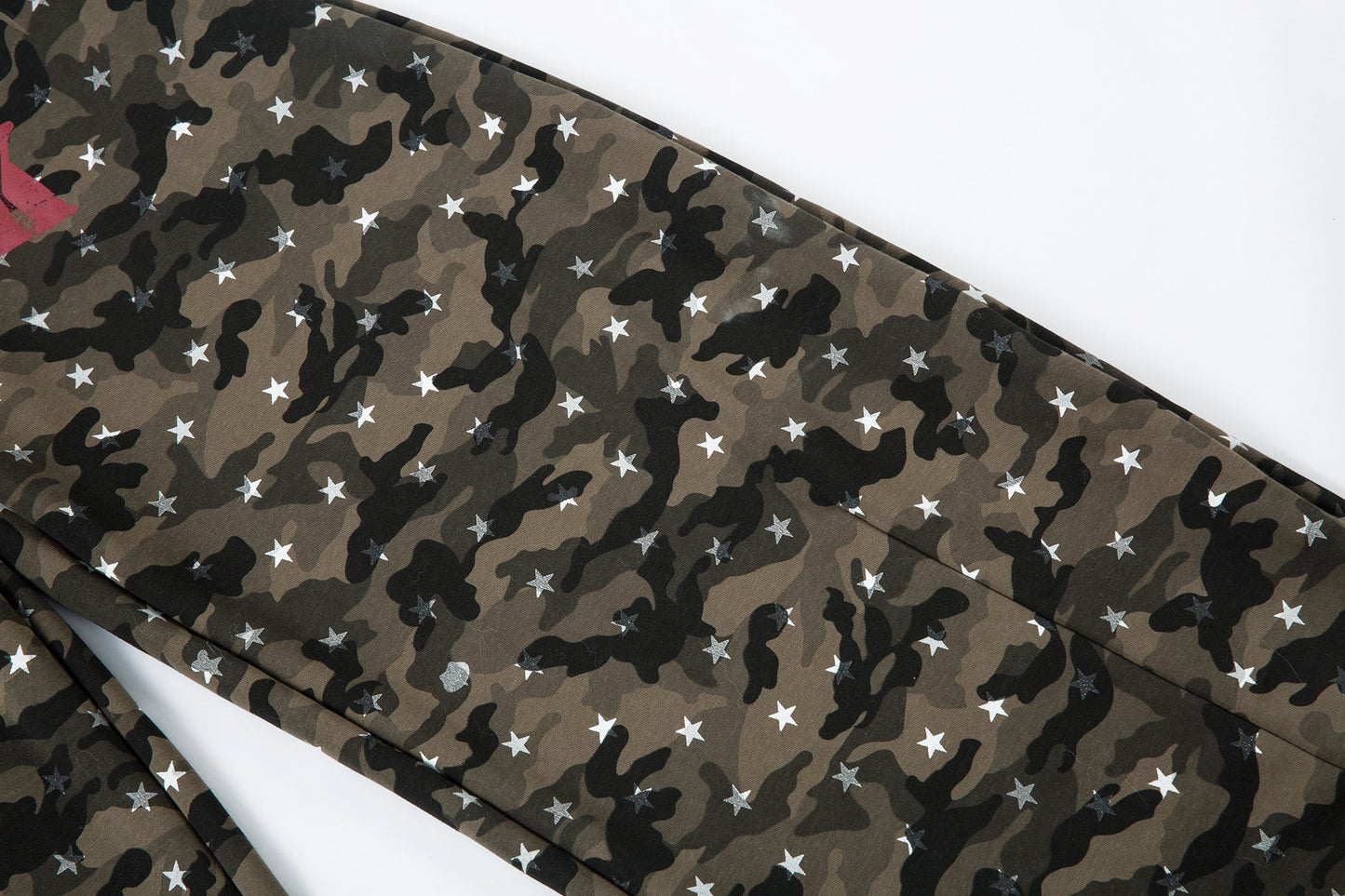 CapCabin Star Camo Wide-Leg Sweatpants