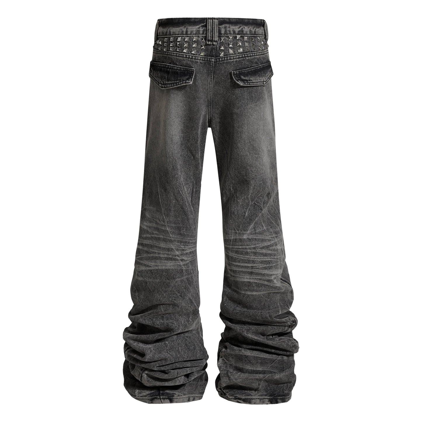 CapCabin Distressed Studded Denim Pants