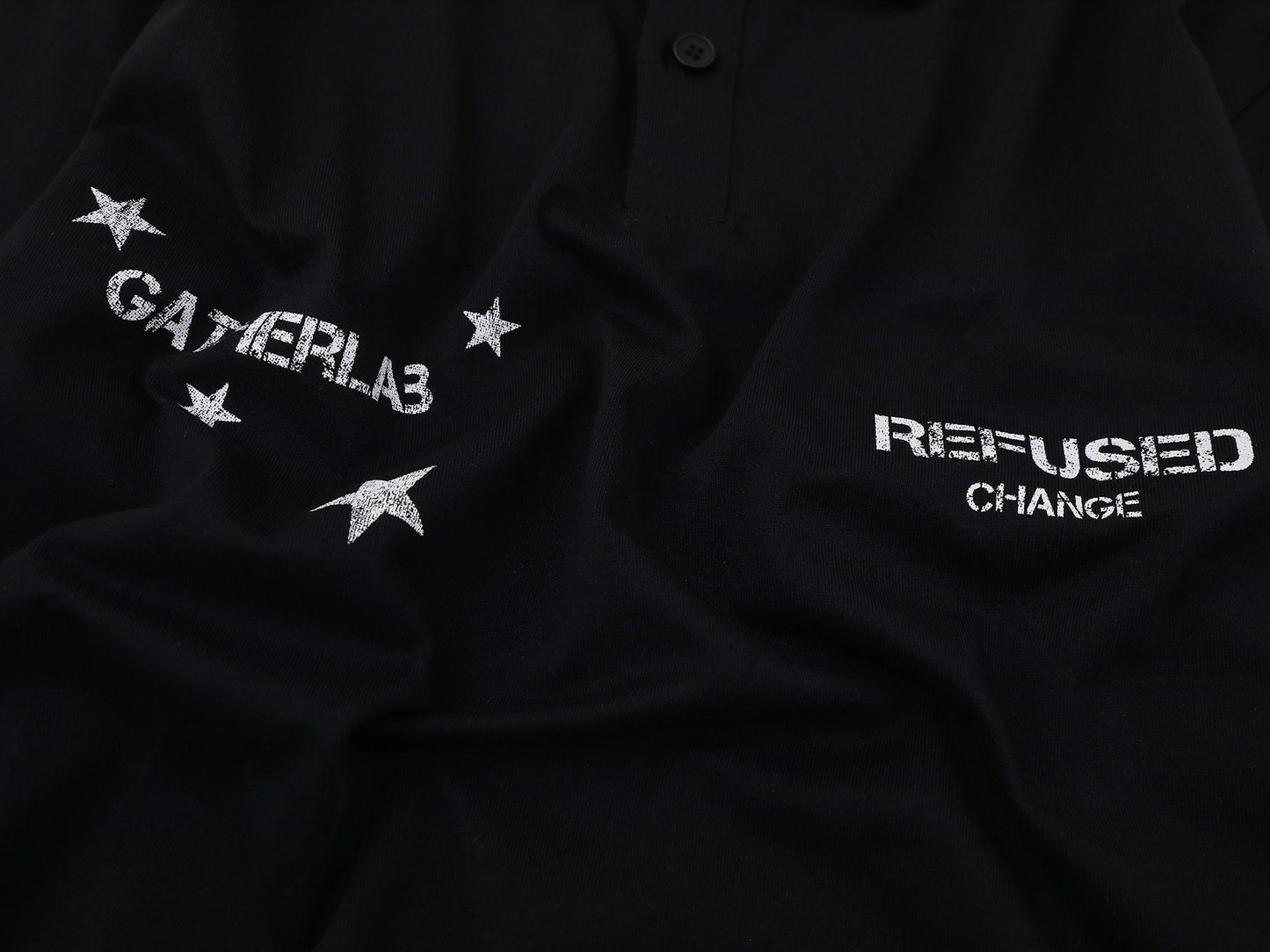 CapCabin Layered Graphic Long Sleeve Polo