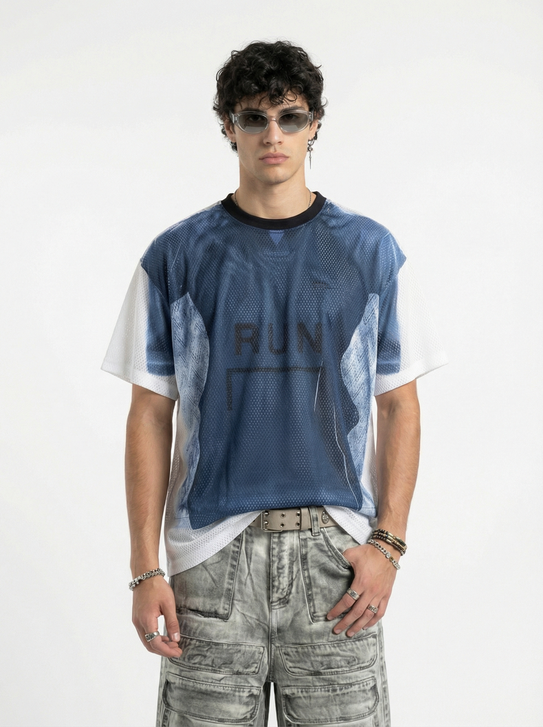 CapCabin Run Graphic Mesh Jersey