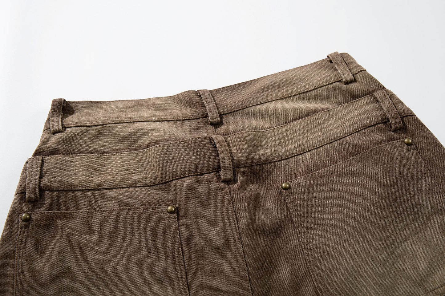 CapCabin Vintage Utility Wide-Leg Pants