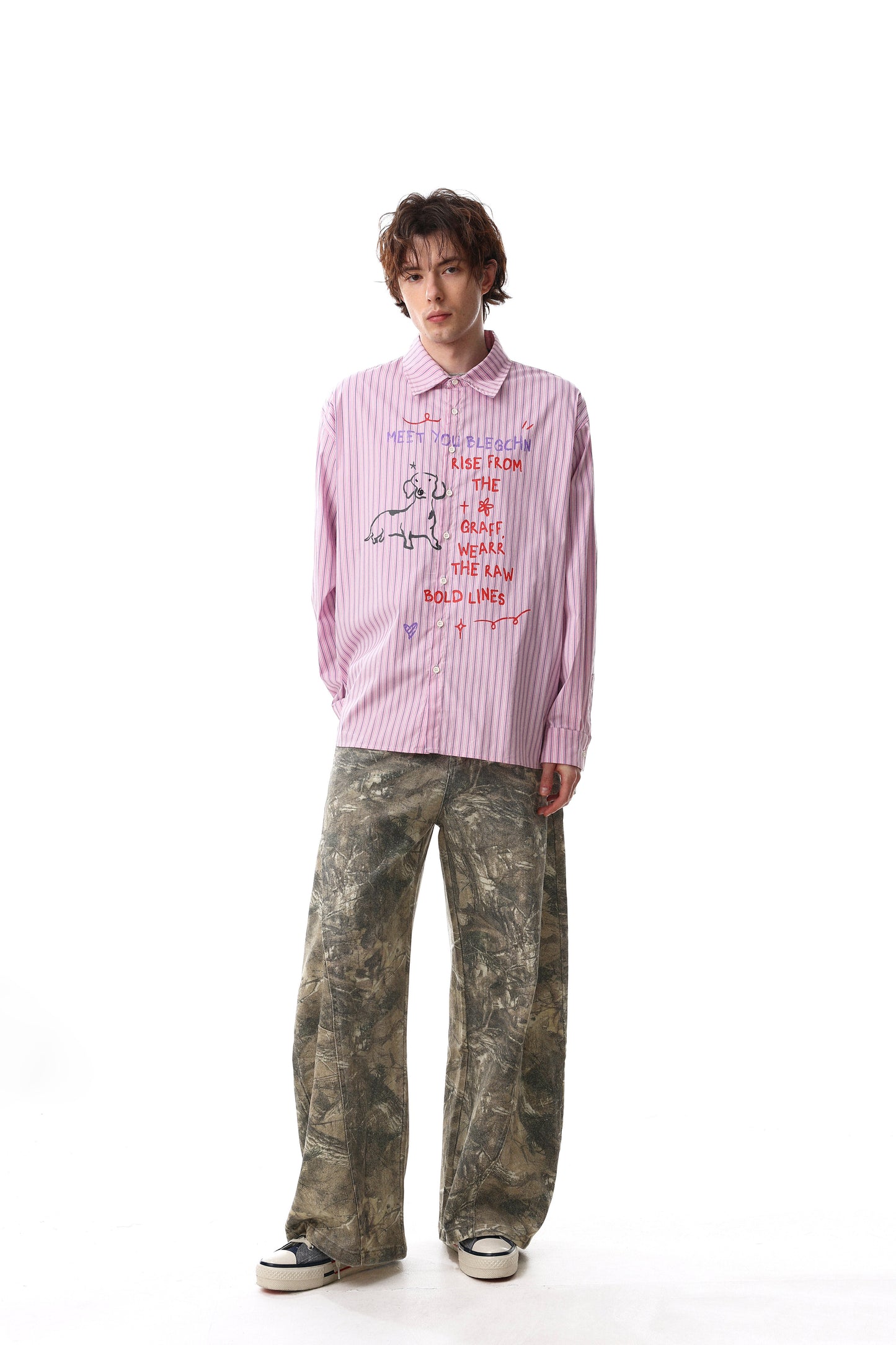 CapCabin Handwritten Stripe Shirt