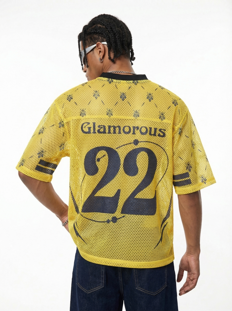 CapCabin “Glamorous 22” Mesh Jersey T-Shirt