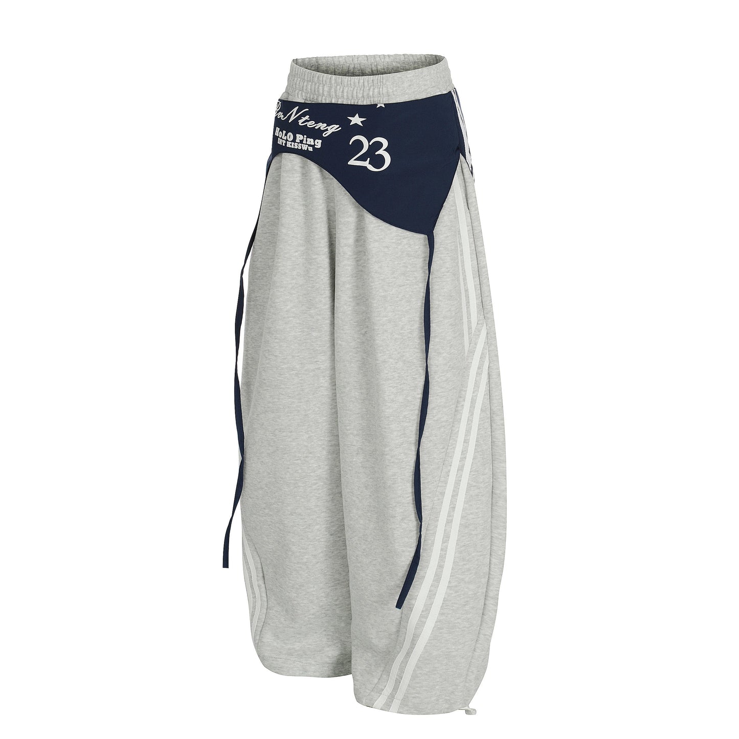 CapCabin Double-Waist Retro Print Track Pants