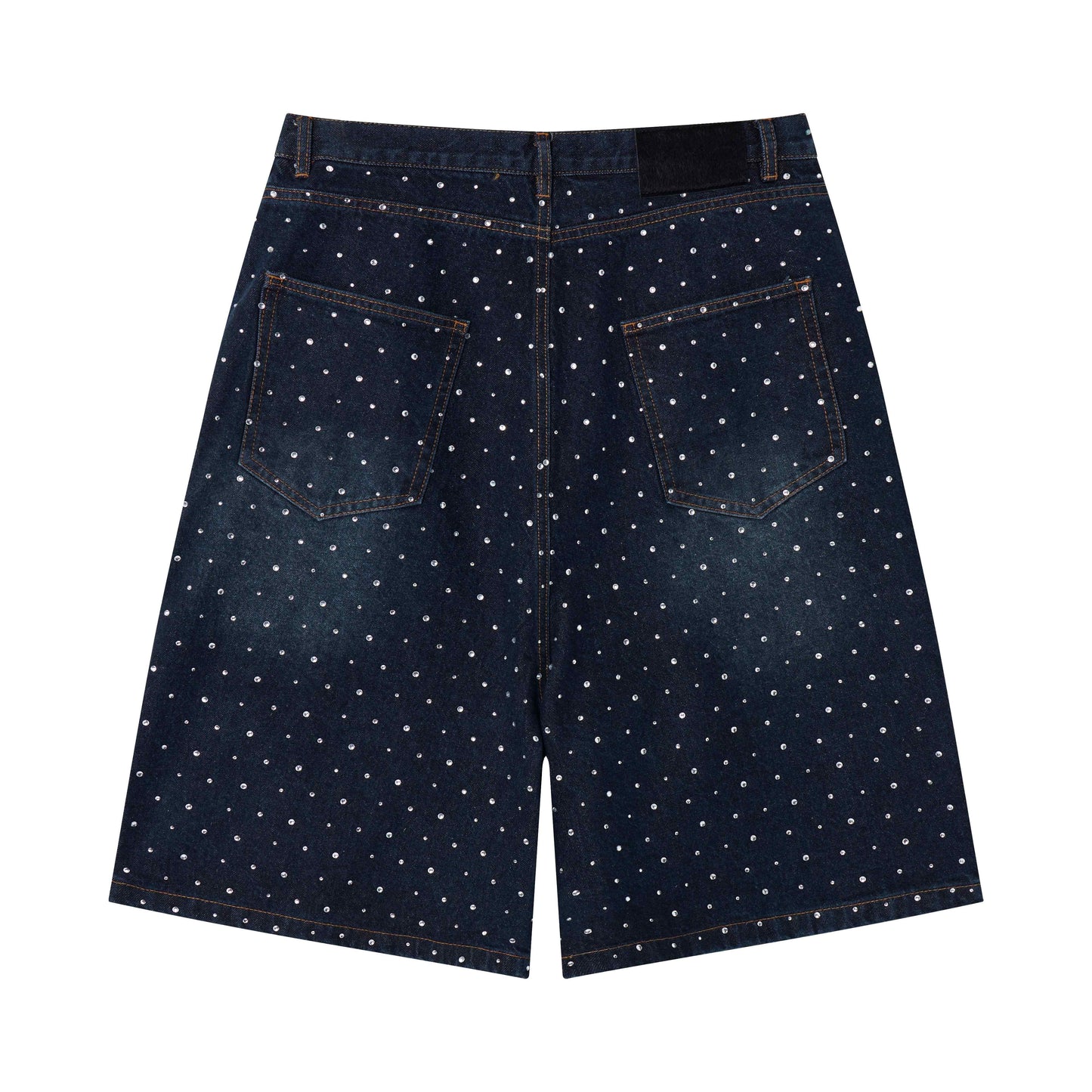 CapCabin Pearl Studded Denim Shorts