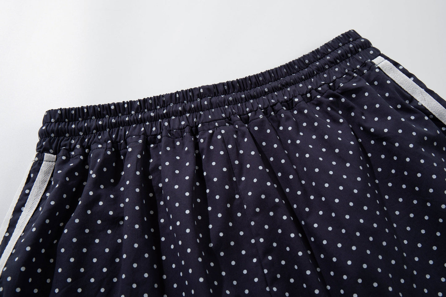 CapCabin “Polka Mesh Wide-Leg Pants”