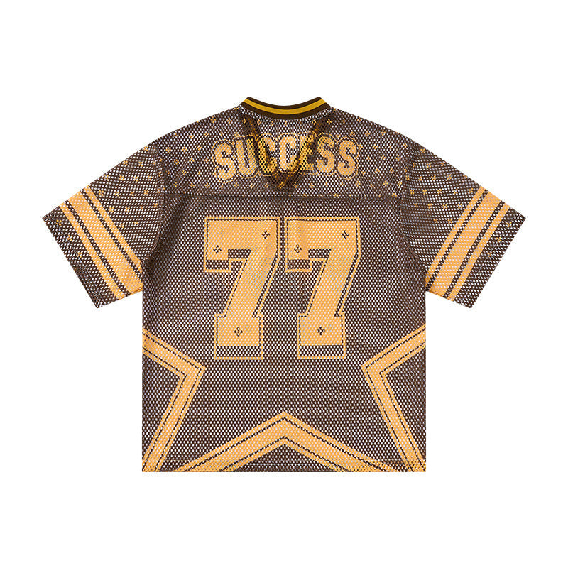 CapCabin “Retro Star 77” Mesh Jersey T-Shirt