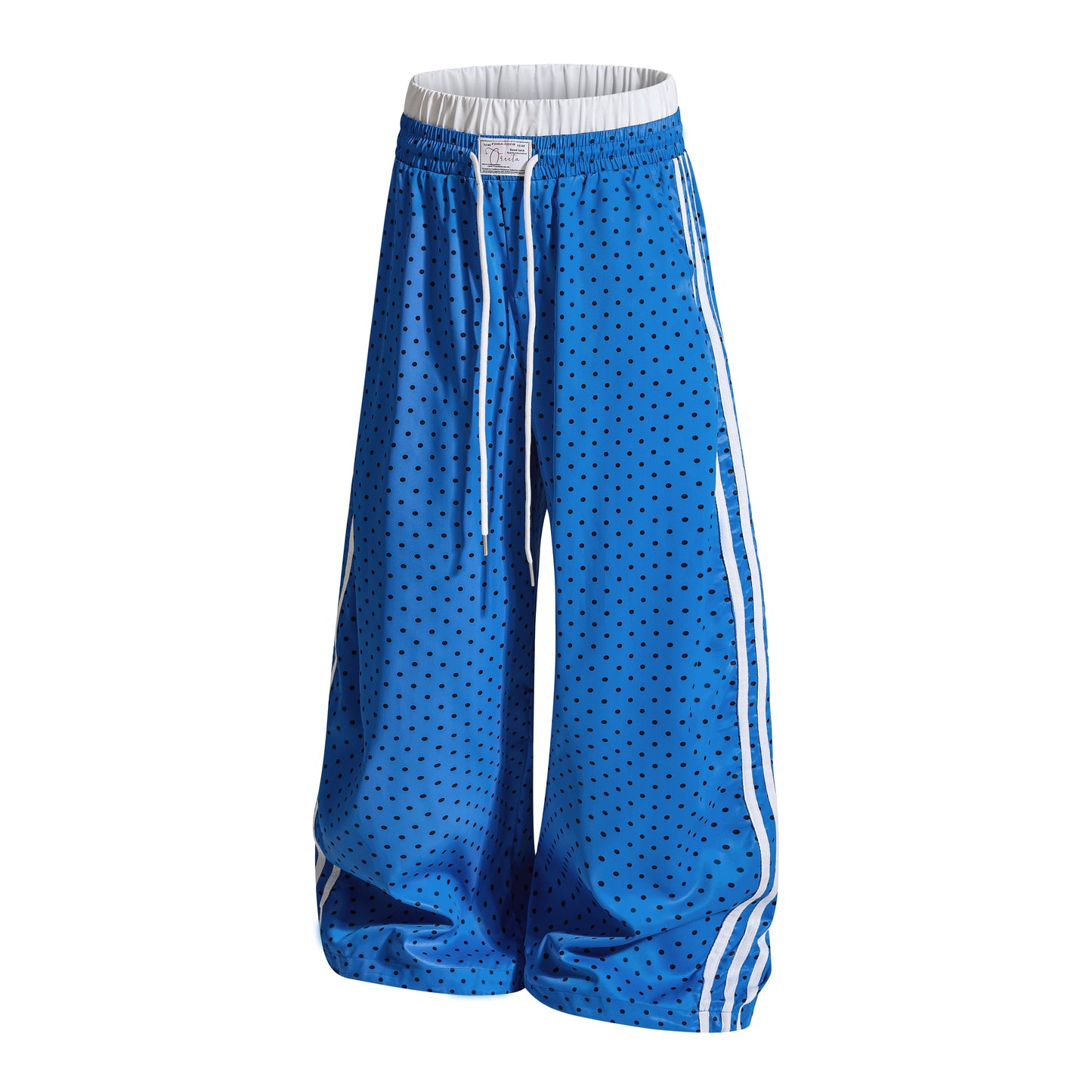 CapCabin Polka Stripe Wide-Leg Pants