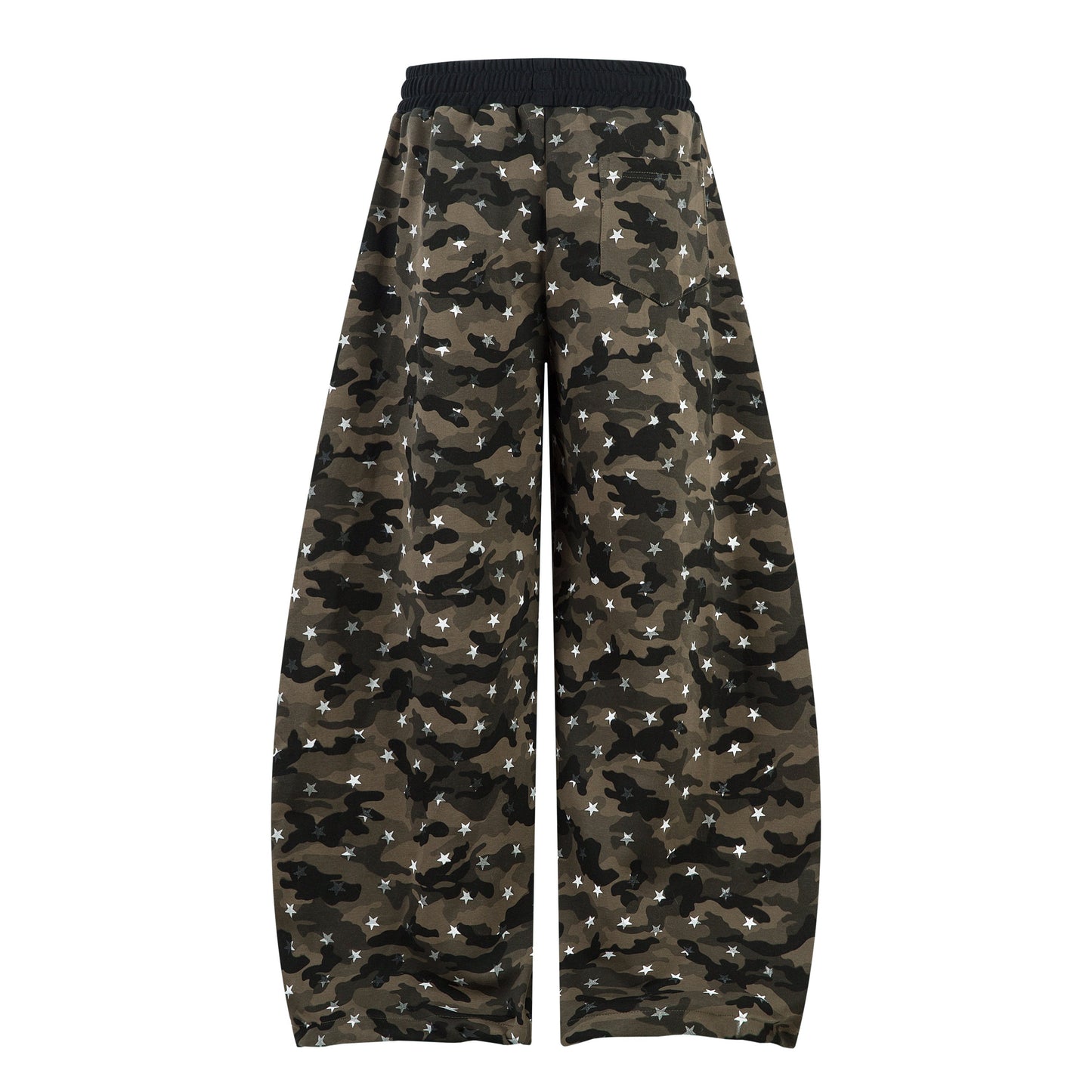 CapCabin Star Camo Wide-Leg Sweatpants