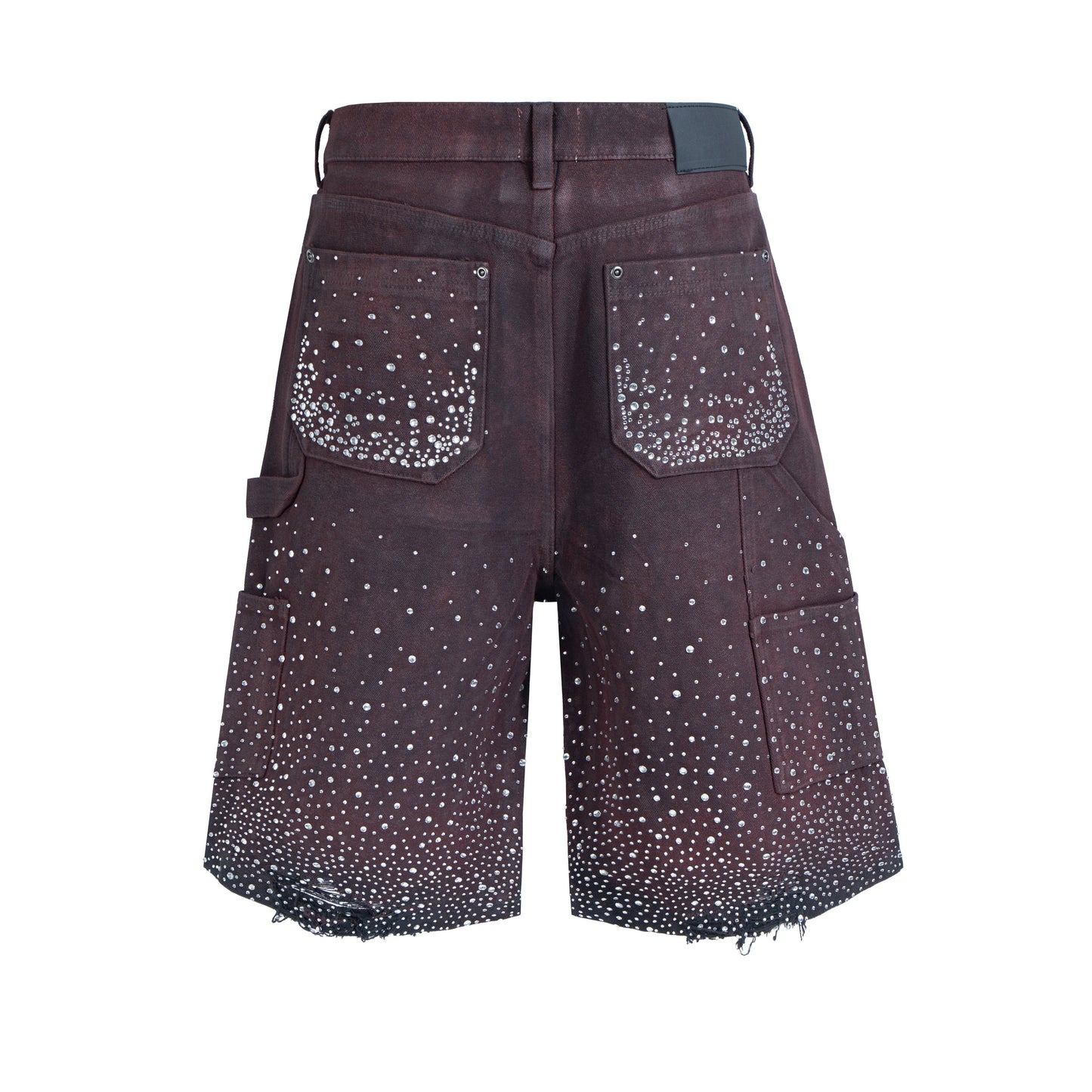 CapCabin Studded Denim Shorts