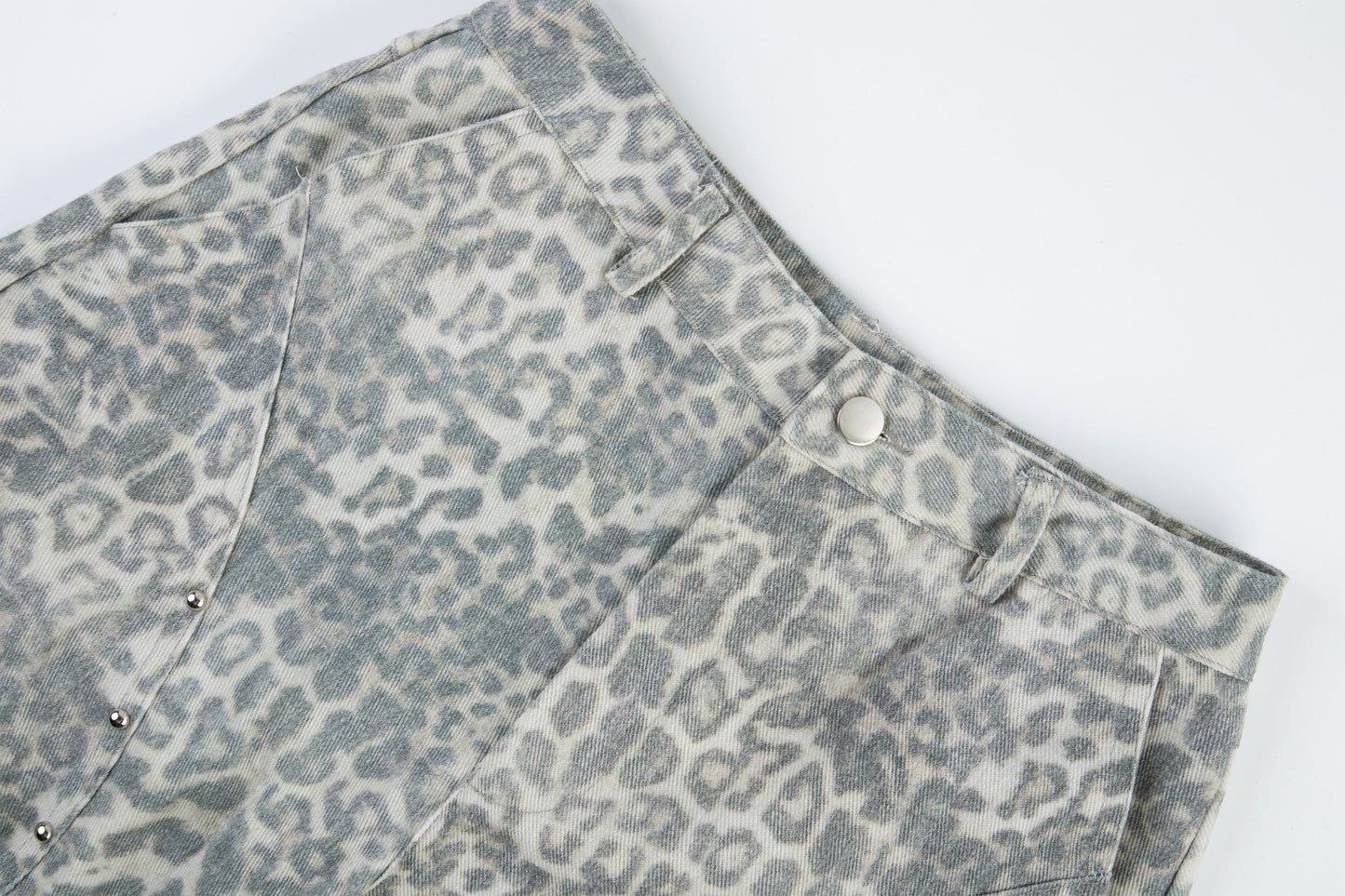 CapCabin Leopard Utility Wide-Leg Pants