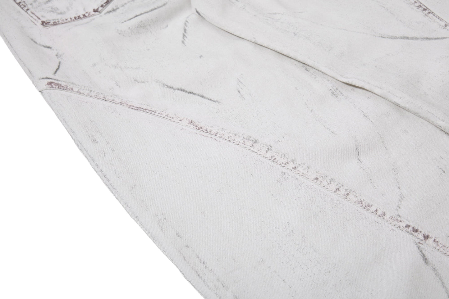 CapCabin Washed Panel Denim Pants