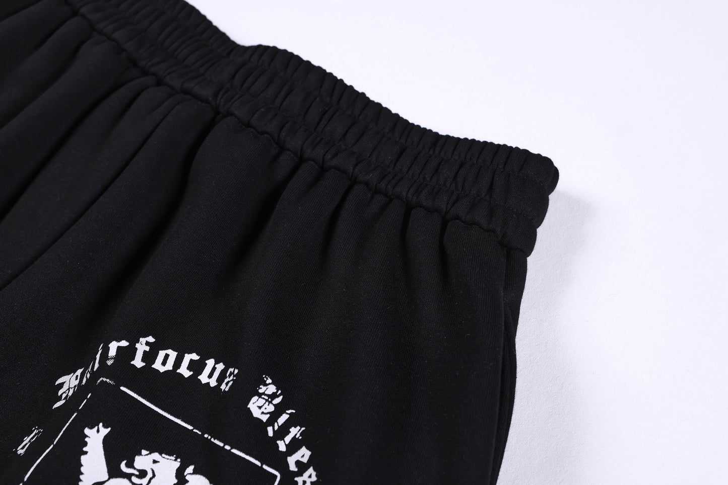 CapCabin Gothic Script Wide-Leg Pants