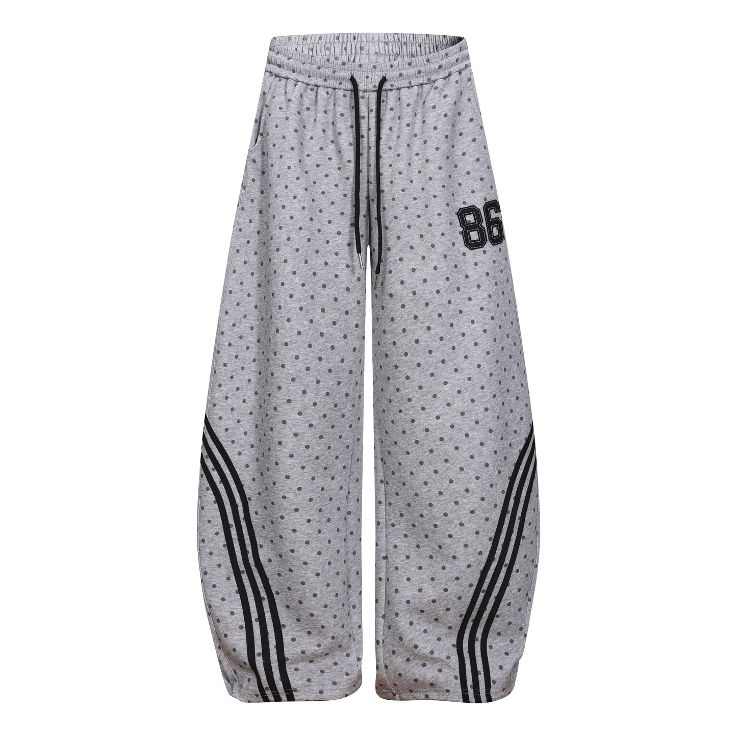 CapCabin Polka Dot Wide-Leg Sweatpants