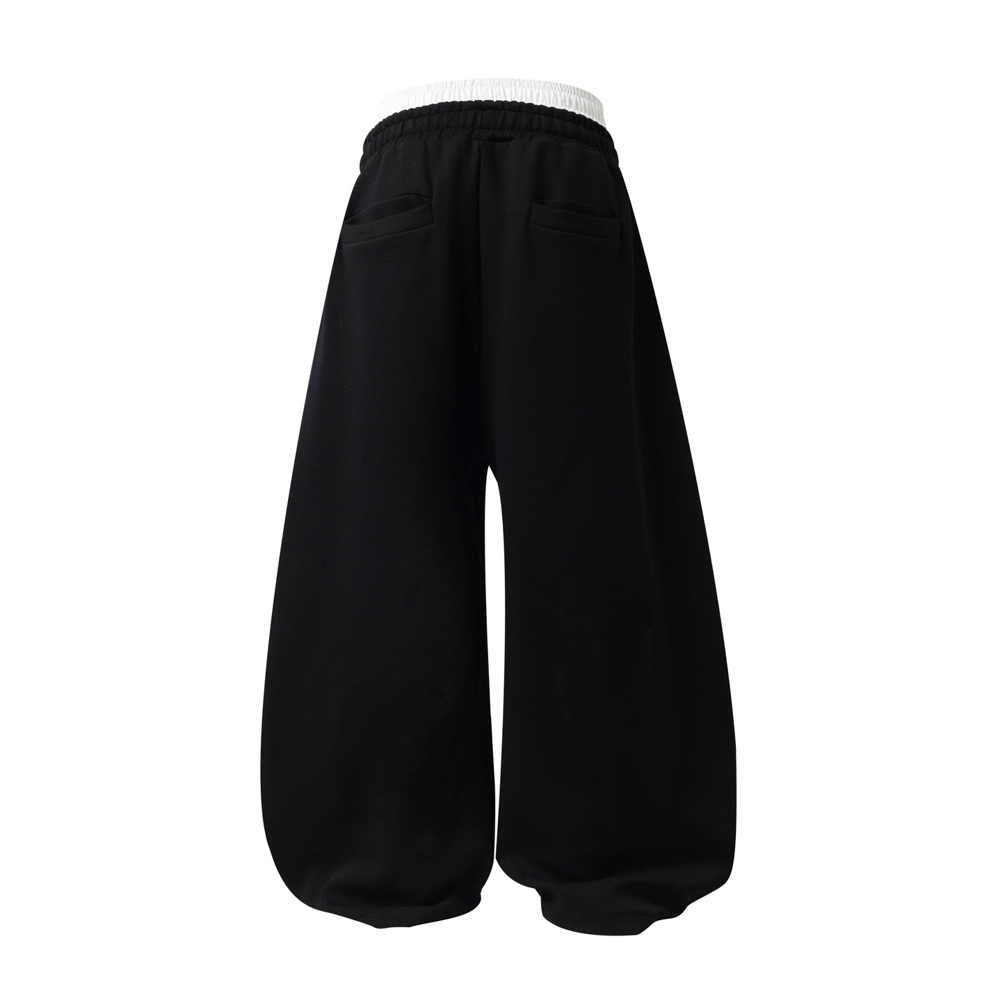 CapCabin Barcode Graphic Wide-Leg Pants