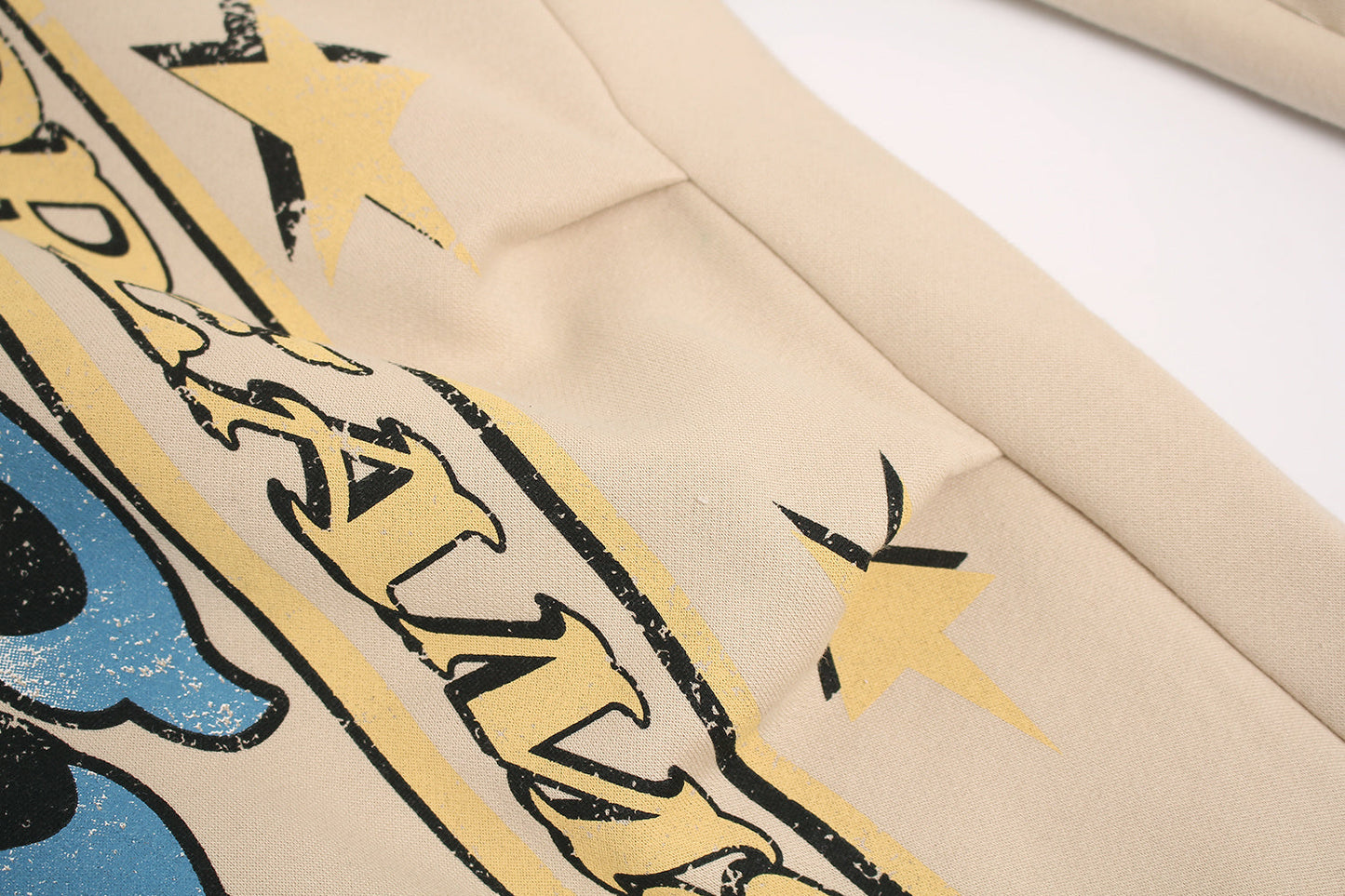 CapCabin Fleece-Lined Letter Graphic Wide-Leg Sweatpants