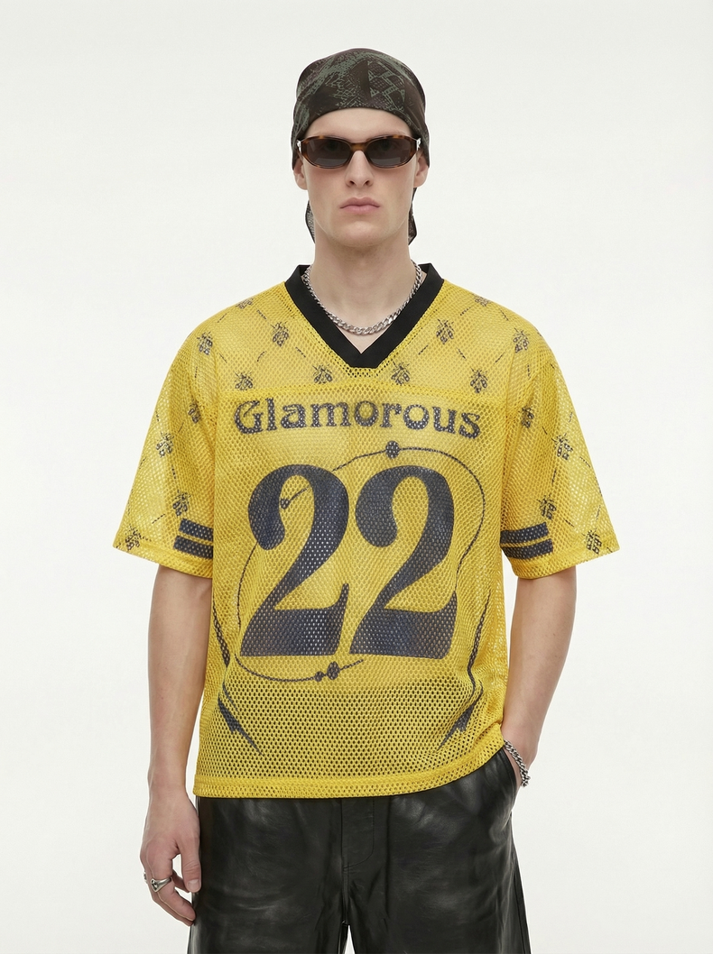 CapCabin “Glamorous 22” Mesh Jersey T-Shirt