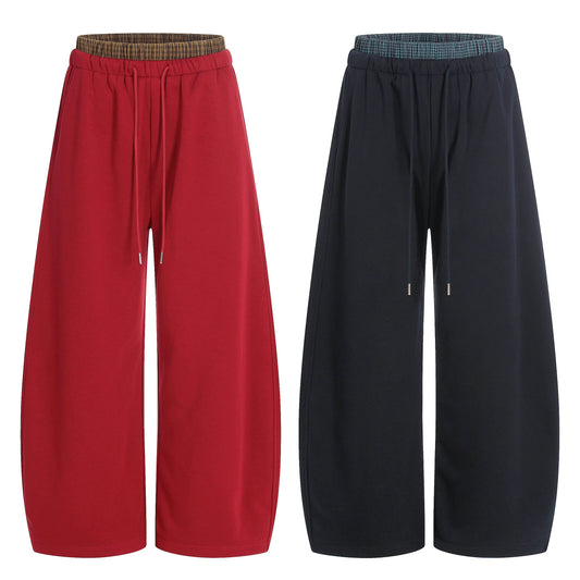 CapCabin Wide-Leg Athletic Lounge Pants