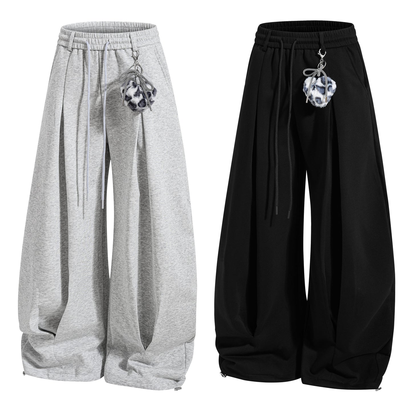 CapCabin Script Wide-Leg Sweatpants