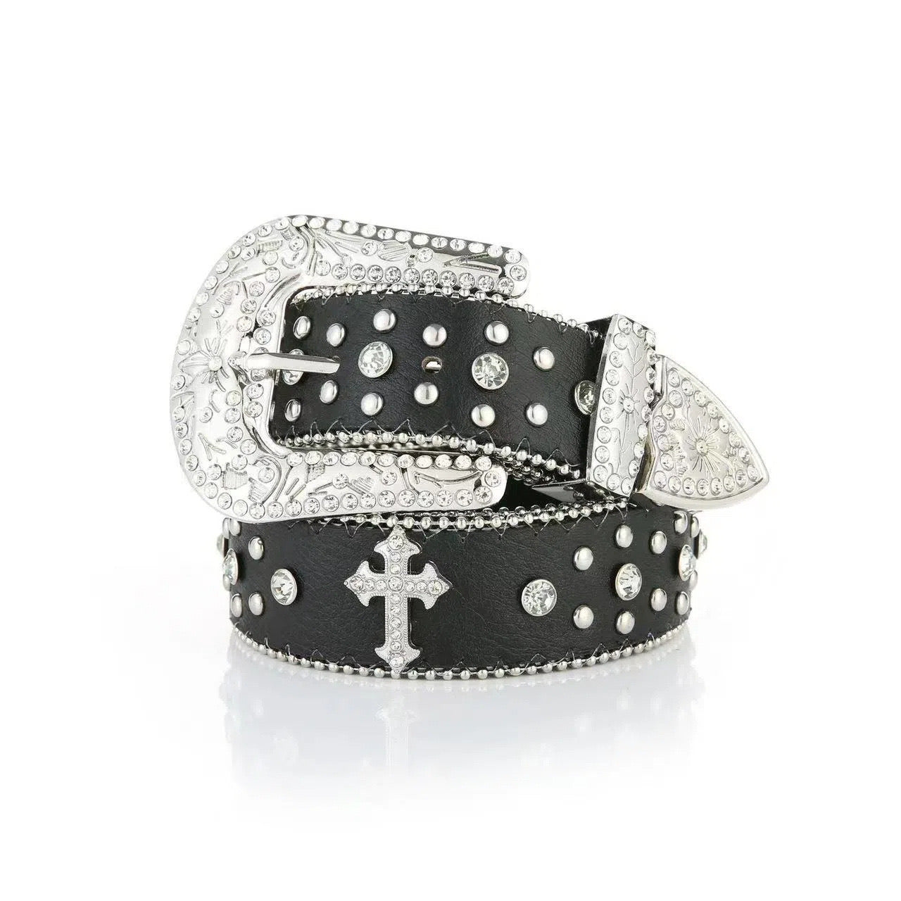 Studded Cross Belt
