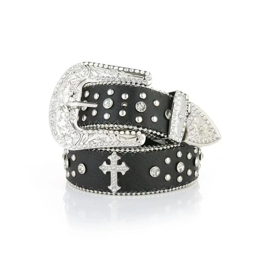 Studded Cross Belt