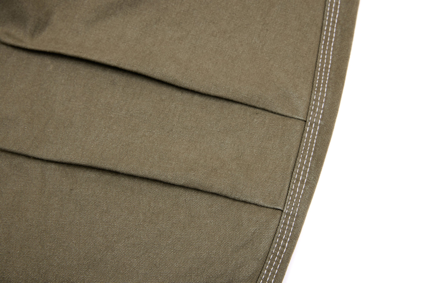 CapCabin Contrast-Stitch Barrel Denim Pants