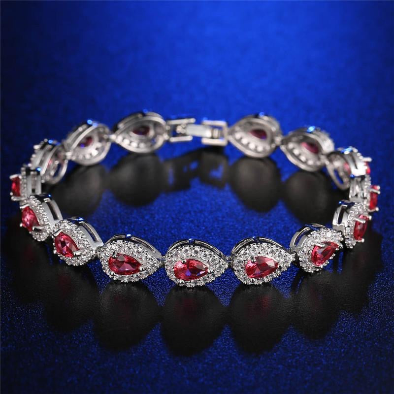 Geometric Multi-Element Rhinestone Bracelet