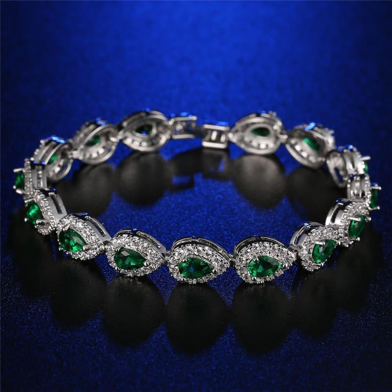 Geometric Multi-Element Rhinestone Bracelet