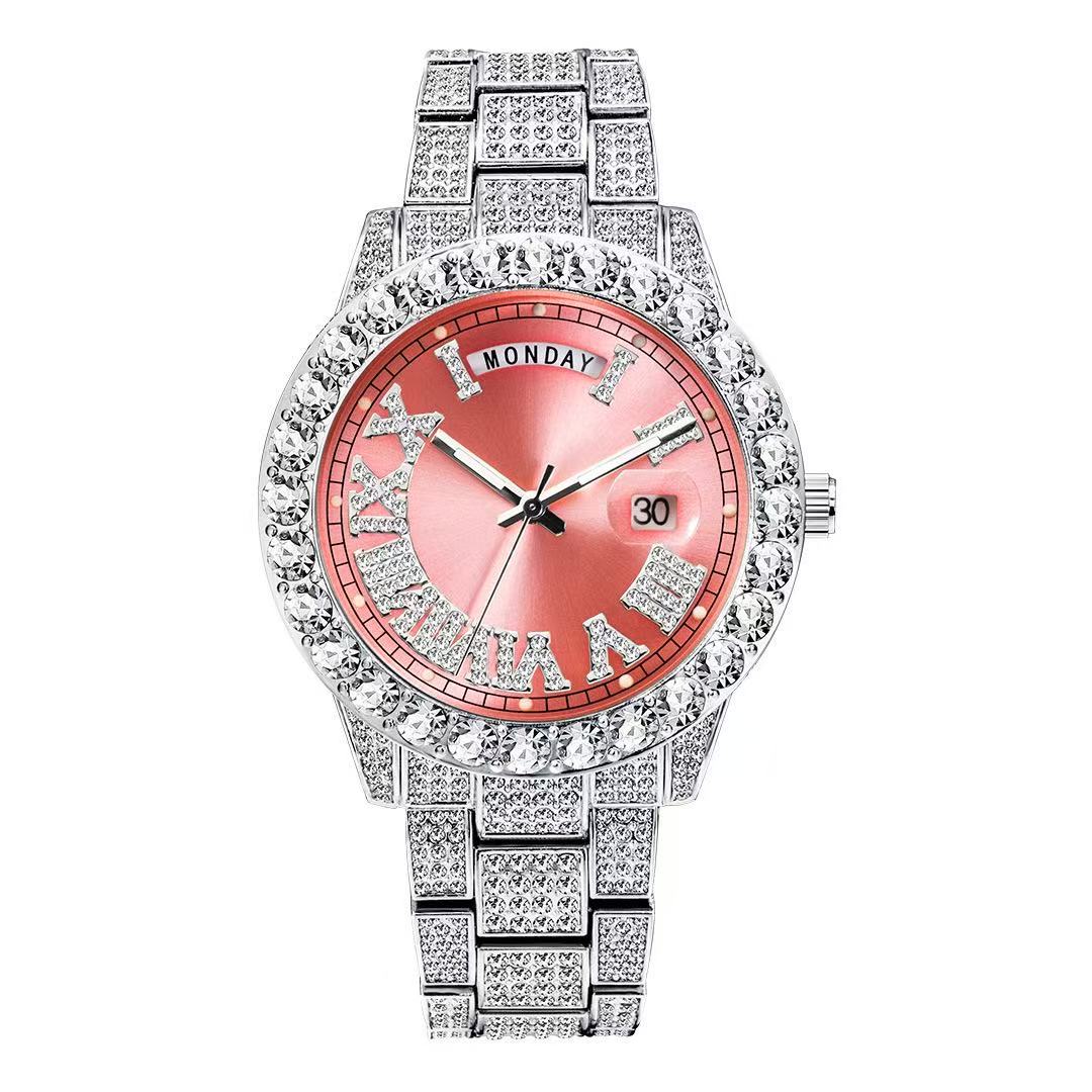 American Streetwear Style Bling Watch
