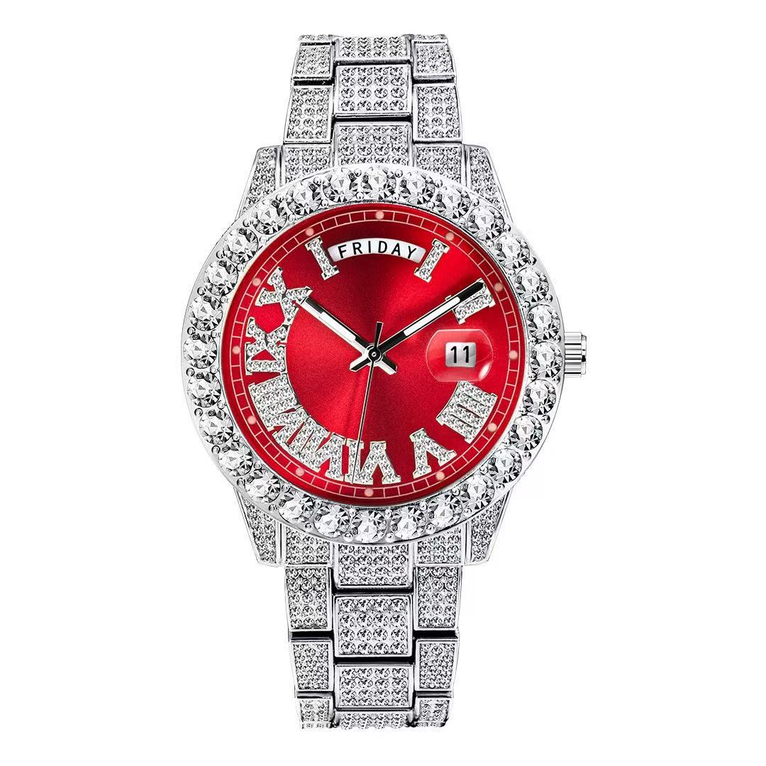 American Streetwear Style Bling Watch