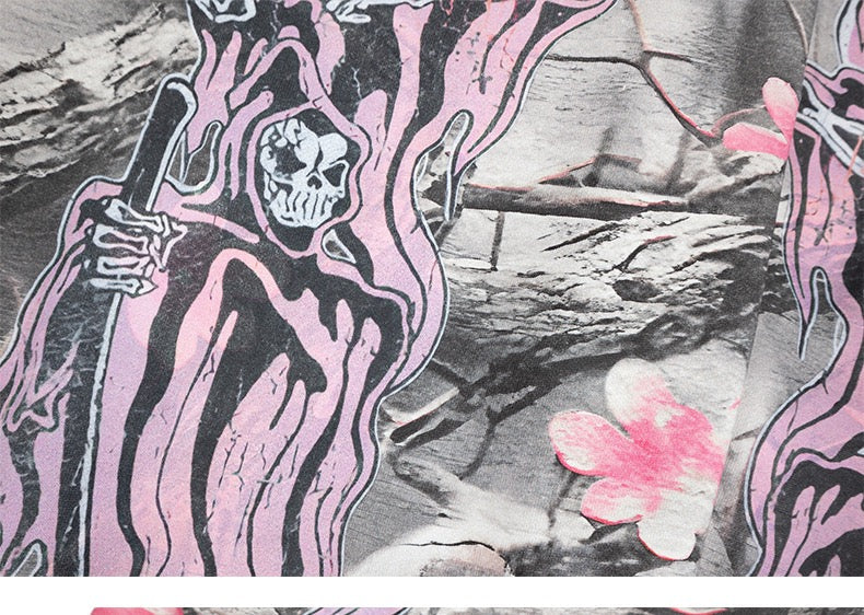 CapCabin Sakura Camo Graphic Sweatpants