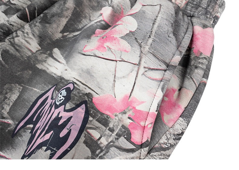 CapCabin Sakura Camo Graphic Sweatpants