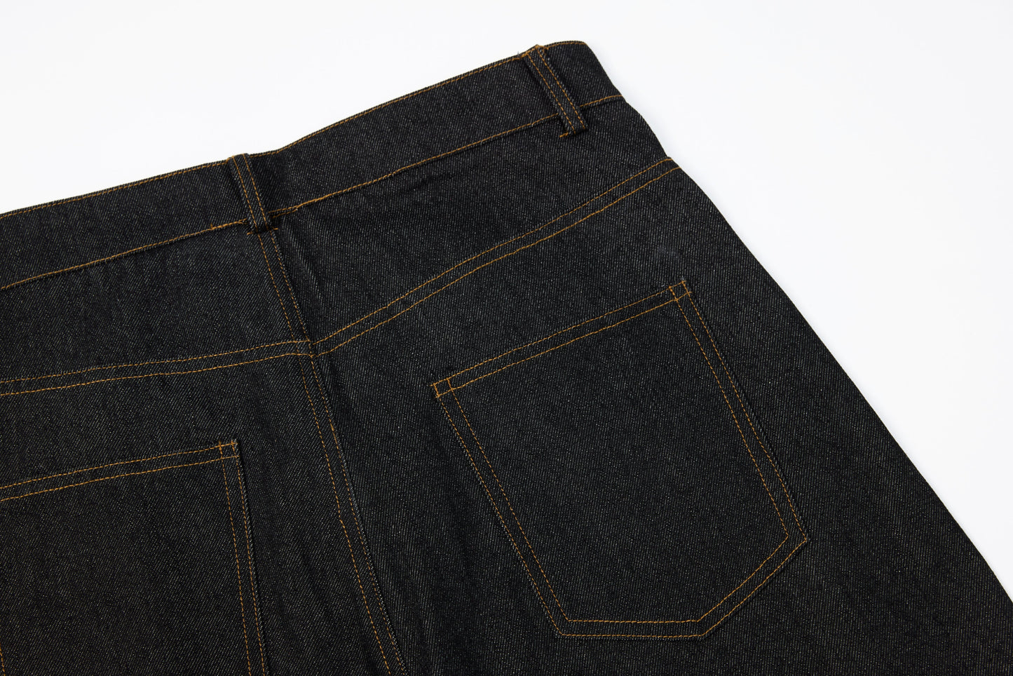 CapCabin Rivet Panel Wide-Leg Denim Jeans