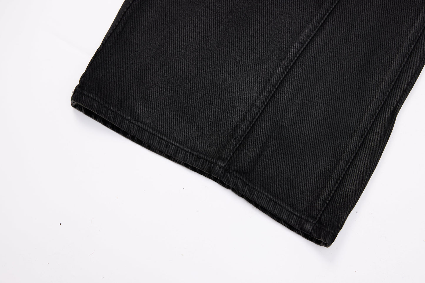 CapCabin Double-Waist Washed Wide-Leg Jeans