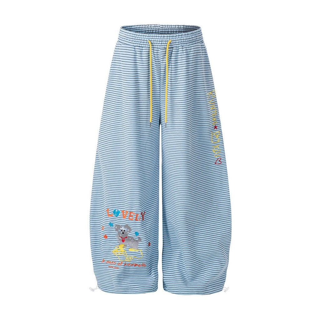 CapCabin Playful Striped Balloon Sweatpants