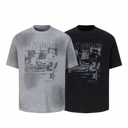 CapCabin Vintage Graphic Waffle T-Shirt