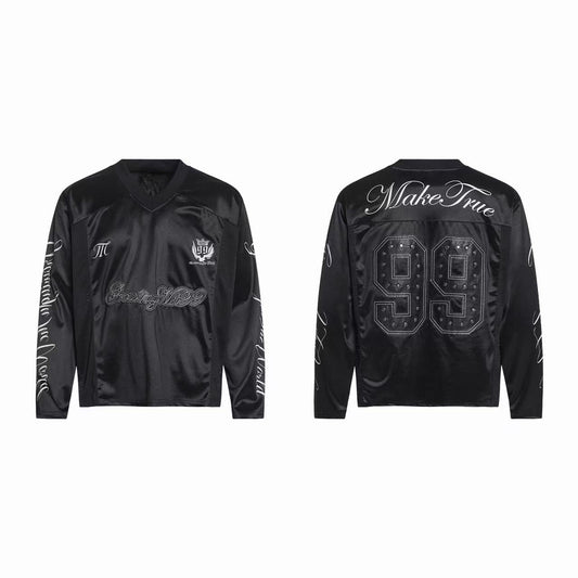 CapCabin Studded Varsity Long Sleeve Jersey