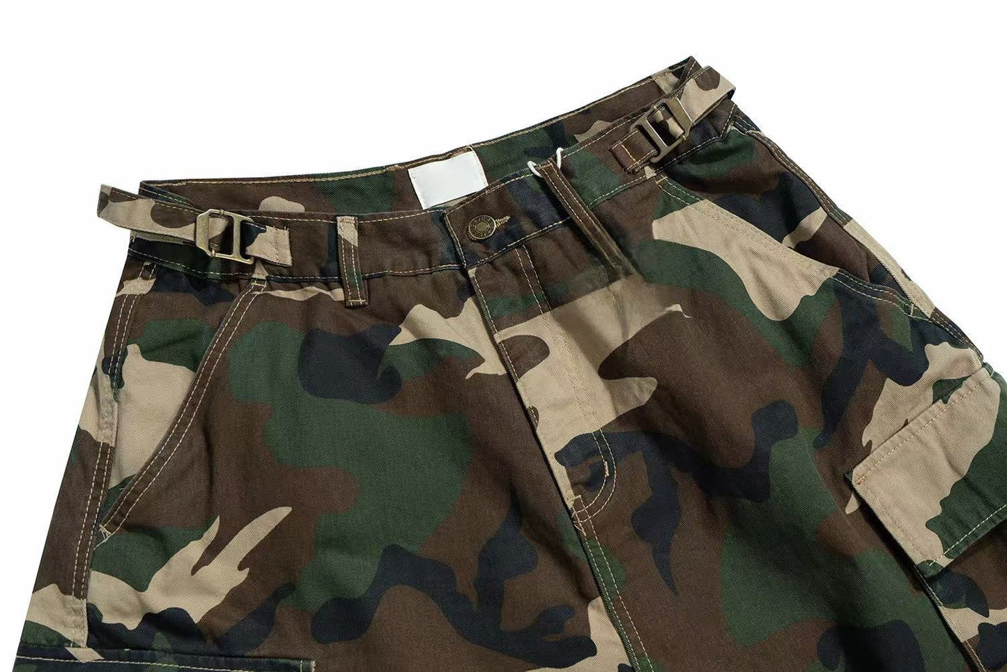 CapCabin Tactical Patchwork Camo Shorts