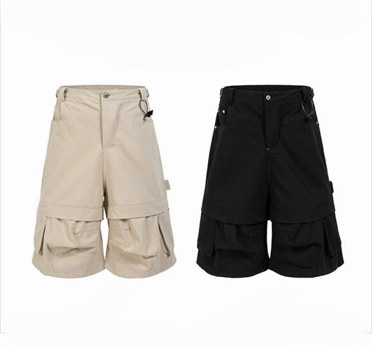CapCabin Layered Utility Cargo Shorts