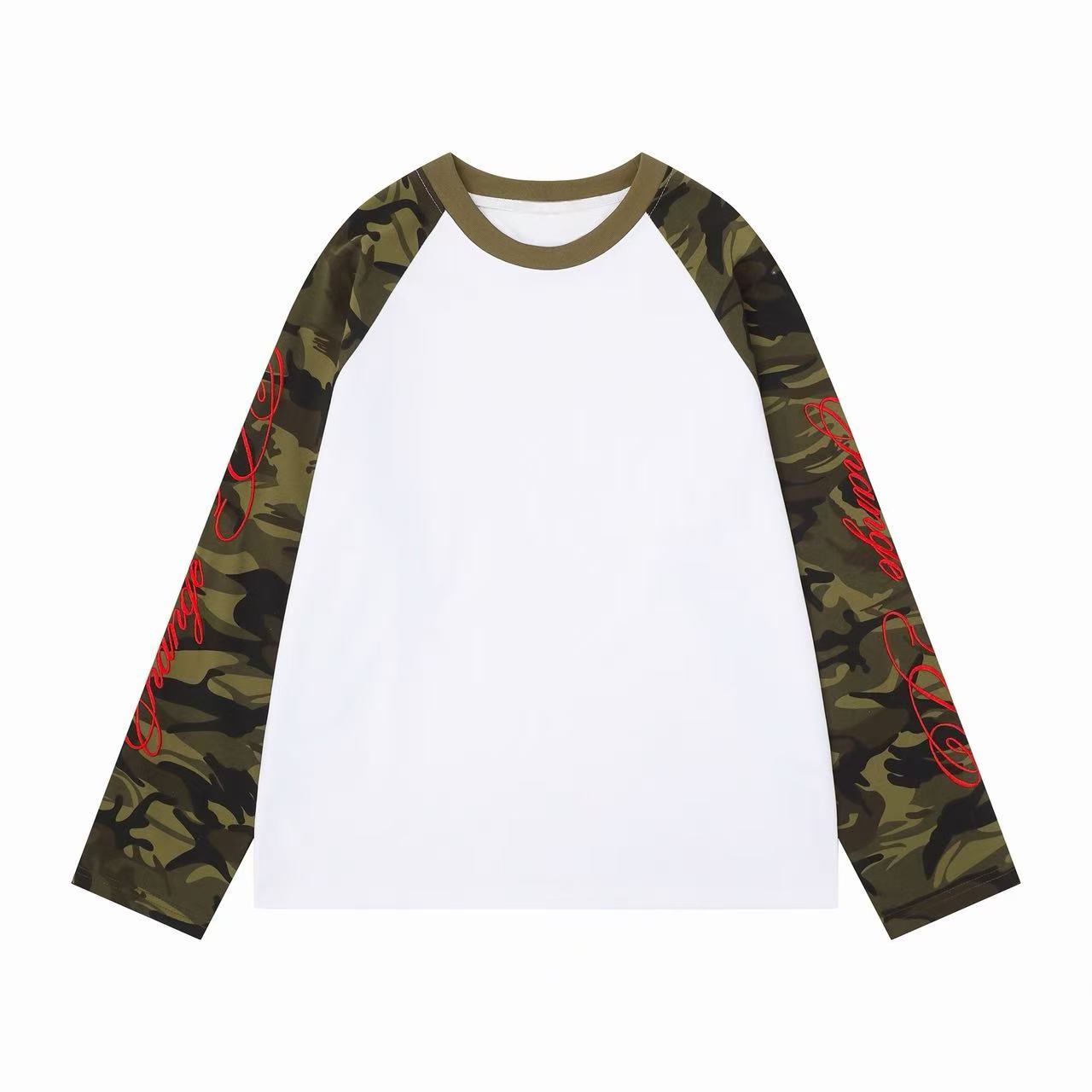 CapCabin Camo Sleeve Raglan Long Sleeve Tee