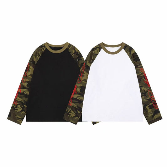 CapCabin Camo Sleeve Raglan Long Sleeve Tee