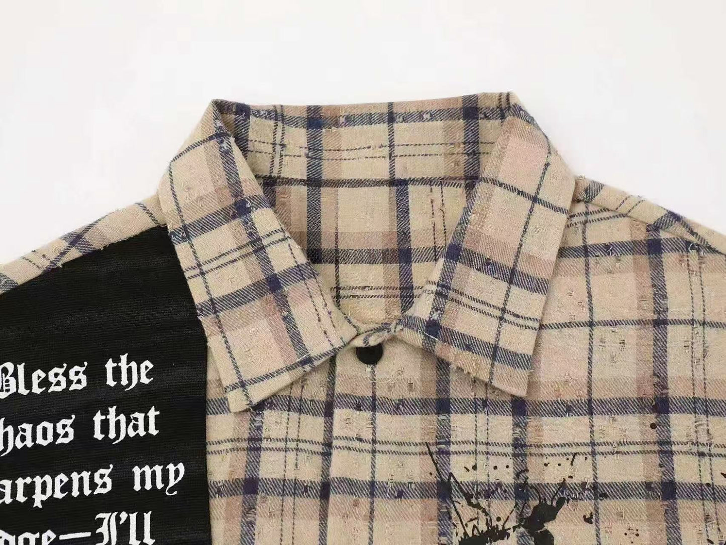 CapCabin “Burn The Script” Plaid Shirt