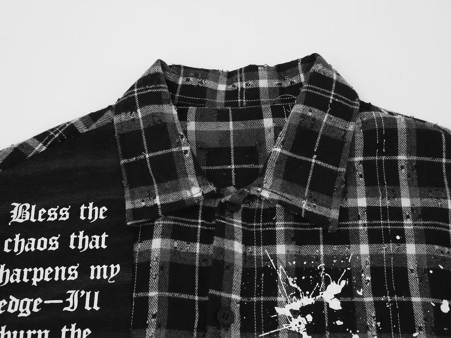 CapCabin “Burn The Script” Plaid Shirt