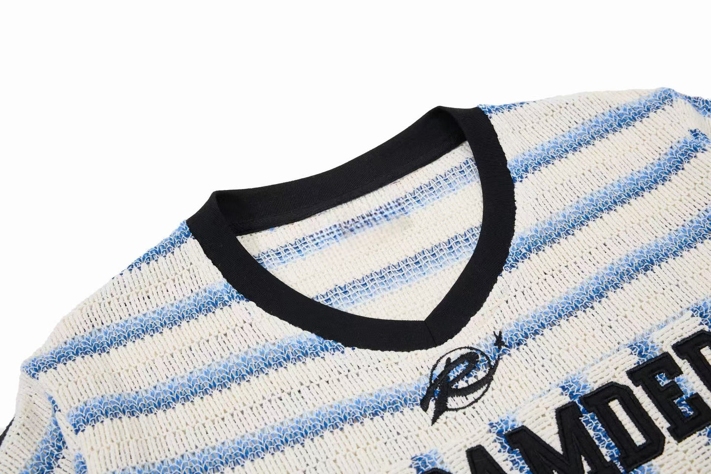 CapCabin “Varsity Stripe Knit Tee”