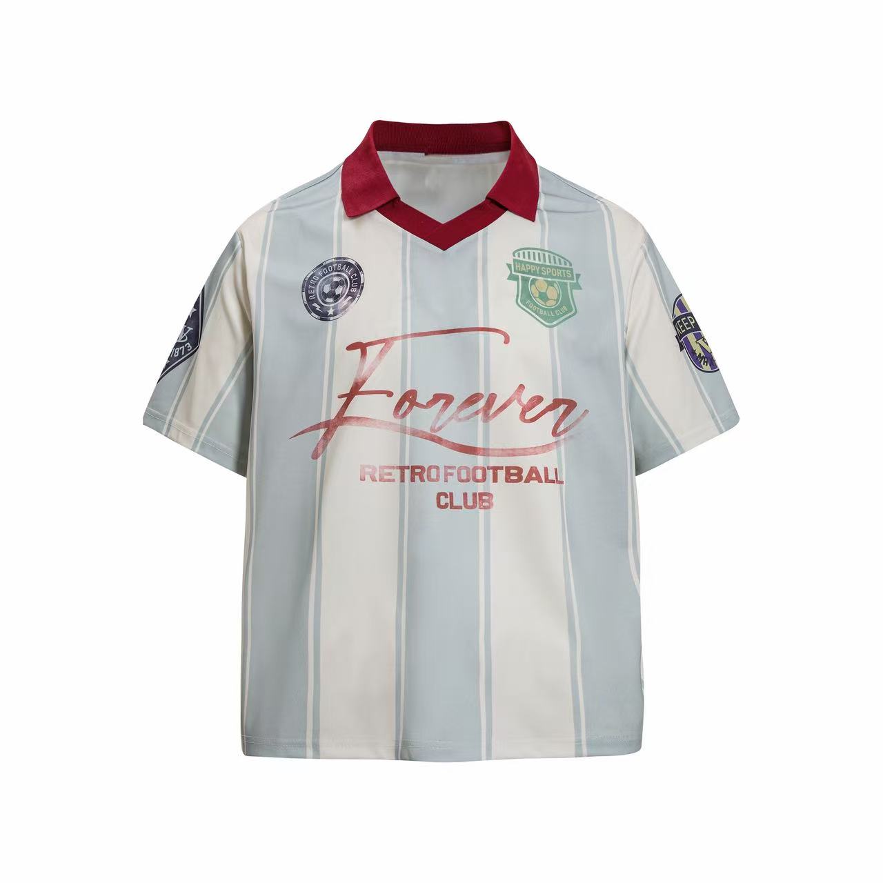 CapCabin “Retro Stripe Football Polo”