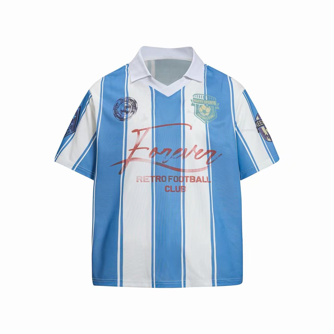CapCabin “Retro Stripe Football Polo”