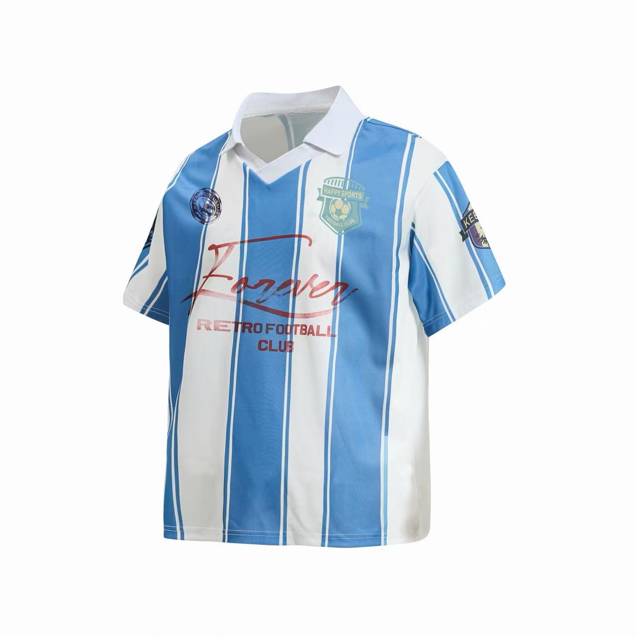CapCabin “Retro Stripe Football Polo”
